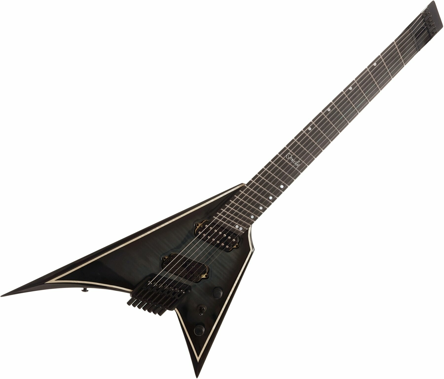 Headless guitar Ormsby Metal V Run 16-7 Dahlia Black Headless guitar