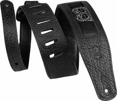 Leather guitar strap Levys M26CAL-003 Leather guitar strap Skulls - 1