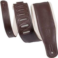 Guitar strap Levy's Staple Dark Brown & Cream Guitar strap