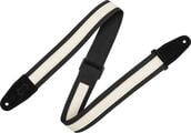 Levy's Cotton Combo Black & Cream Tekstiilist kitarririhm (Nagu uus)