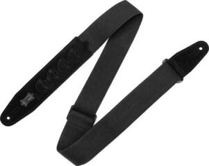 Textil gitár heveder Levy's PickPocket Cotton Textil gitár heveder Black