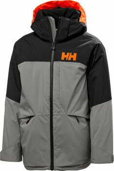 Casaco de esqui Helly Hansen Juniors Summit Ski Jacket Concrete 140/10 - 1