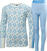 Termisk undertøj Helly Hansen Juniors Graphic Lifa Merino Base Layer Set Bright Blue 128/8 Termisk undertøj
