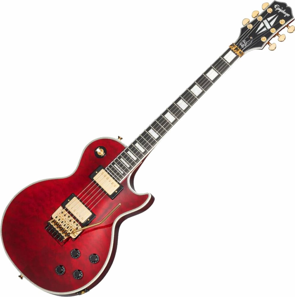 Guitare électrique Epiphone Alex Lifeson Les Paul Custom Axcess Ruby