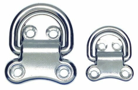 Przelotka kuta, Kółko z pręta, Ucho pokładowe Osculati 4-hole foldable ring Stainless Steel AISI316 45x45 mm
