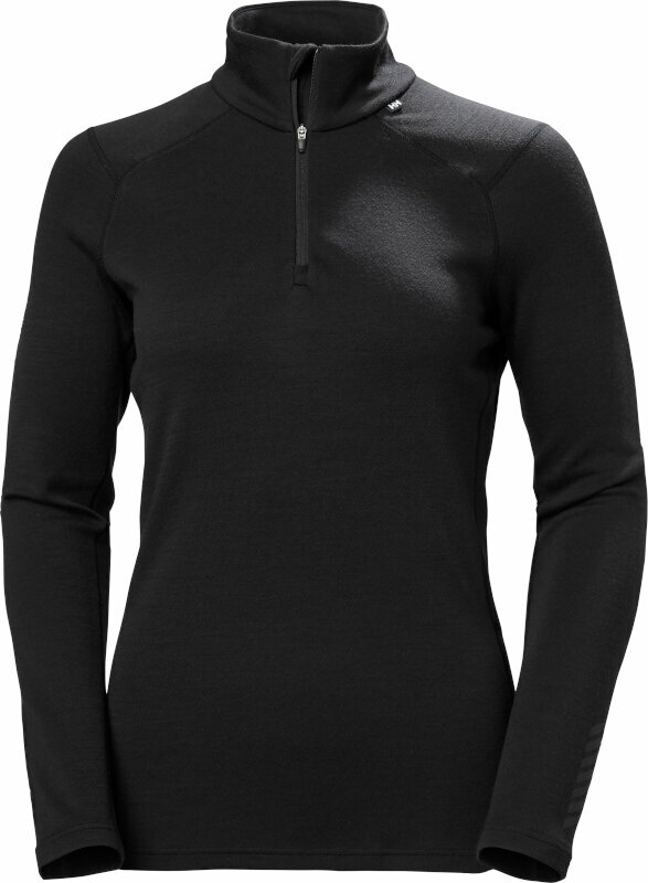 Termounderkläder Helly Hansen Women's Lifa Merino Midweight Half-Zip Base Layer Black L Termounderkläder