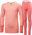 Thermal Underwear Helly Hansen Juniors Lifa Merino Midweight Base Layer Set Sunset Pink 140/10 Thermal Underwear