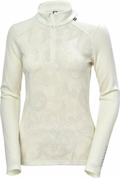 Sous-vêtements thermiques Helly Hansen W Lifa Merino Midweight 2-in-1 Graphic Half-zip Base Layer Off White Rosemaling L Sous-vêtements thermiques - 1