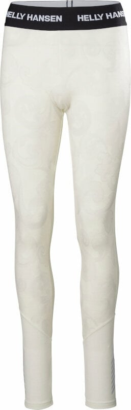 Indumento Helly Hansen W Lifa Merino Midweight Graphic Base Layer Pants Off White Rosemaling L (B-Stock) #950603 (Solo aperto)