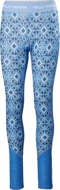 Kleidung Helly Hansen W Lifa Merino Midweight Graphic Base Layer Pants Ultra Blue Star Pixel S