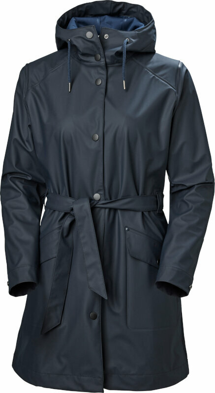Outdoor Jacke Helly Hansen Women's Kirkwall II Raincoat Navy L Outdoor Jacke