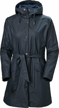 Outdoor Jacke Helly Hansen Women's Kirkwall II Raincoat Navy L Outdoor Jacke - 1