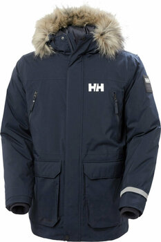 Outdoor Jacket Helly Hansen Men's Reine Winter Parka Outdoor Jacket Navy M - 1