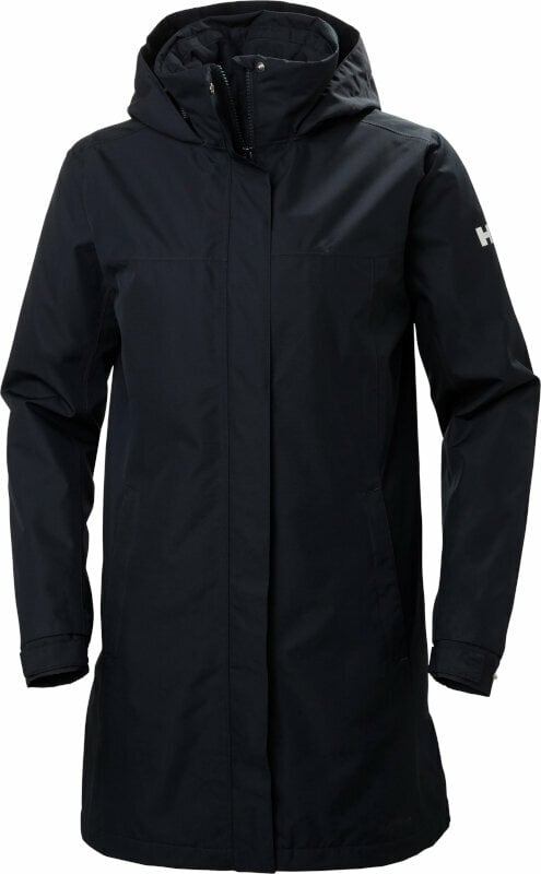 Outdoor Jacket Helly Hansen Women's Aden Insulated Rain Coat Navy L Outdoor Jacket