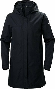 Outdoor Jacket Helly Hansen Women's Aden Insulated Rain Coat Navy L Outdoor Jacket - 1