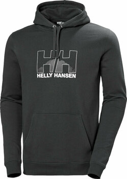 Bluza outdoorowa Helly Hansen Nord Graphic Pull Over Hoodie Ebony 2XL Bluza outdoorowa - 1