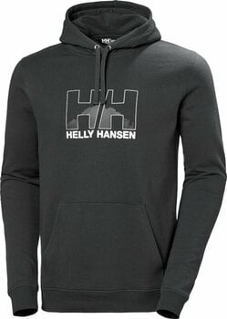 Outdoor Hoodie Helly Hansen Nord Graphic Pull Over Hoodie Ebony M Outdoor Hoodie - 1