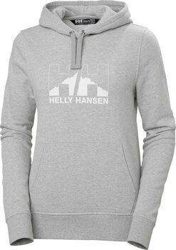 Pulover na prostem Helly Hansen Women's Nord Graphic Pullover Hoodie Grey Melange M Pulover na prostem - 1