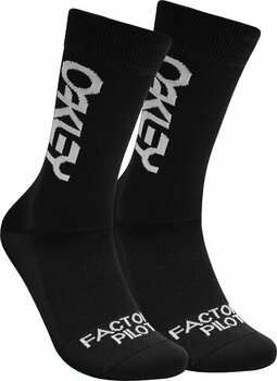 Kolesarske nogavice Oakley Factory Pilot MTB Socks Blackout L Kolesarske nogavice - 1