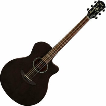 Jumbo elektro-akoestische gitaar Yamaha APX 600M Smokey Black - 1