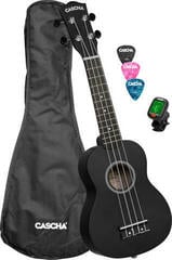Ukulélé soprano Cascha HH 3969 EN Black Ukulélé soprano