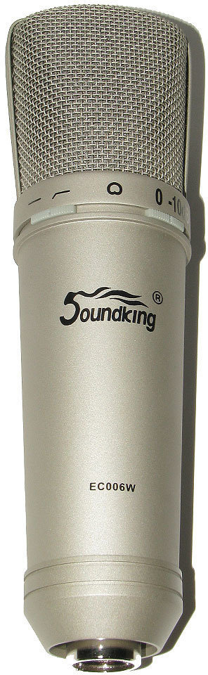Microphone à condensateur pour studio Soundking EC 006 W