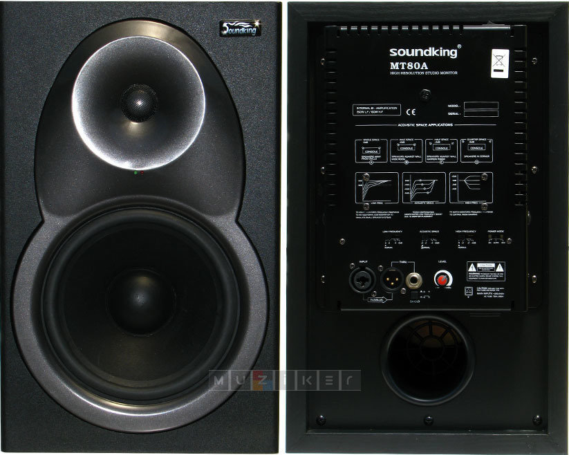 2-pásmový aktivní studiový monitor Soundking MT80A B-Stock