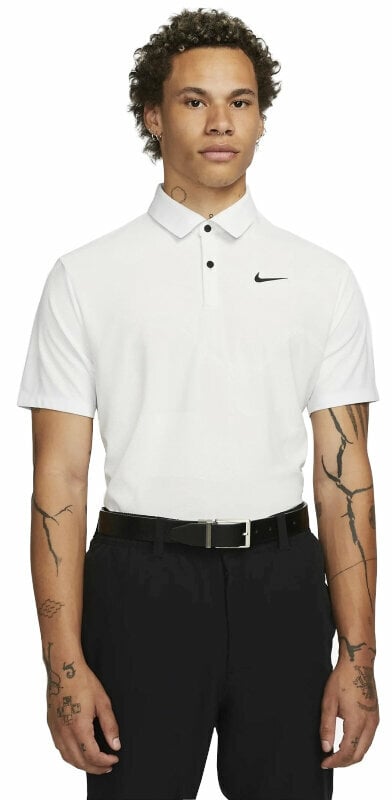 Polo majice Nike Dri-Fit ADV Tour Mens Polo Shirt Camo White/White/Black M