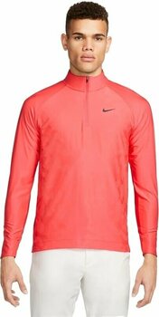 Pulover s kapuco/Pulover Nike Dri-Fit ADV Tour Mens 1/2-Zip Golf Top Ember Glove/White XL - 1