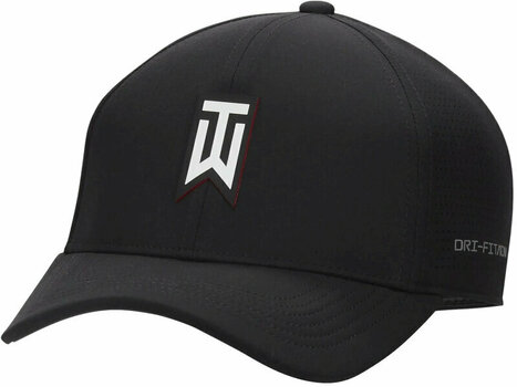 Casquette Nike Tiger Woods Dri-Fit ADV Mens Club Black/White S/M Casquette - 1