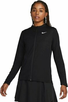 Polo Shirt Nike Dri-Fit ADV UV Womens Top Black/White XS - 1