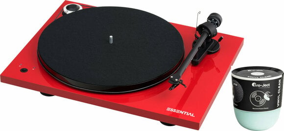 Tourne-disque Pro-Ject Essential III SB OM 10 SET High Gloss Red Tourne-disque - 1