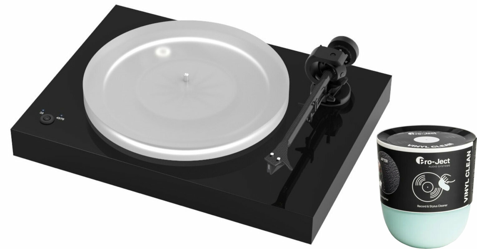 Hi-Fi Turntable Pro-Ject X2 Ortofon 2M Silver SET High Gloss Black Hi-Fi Turntable