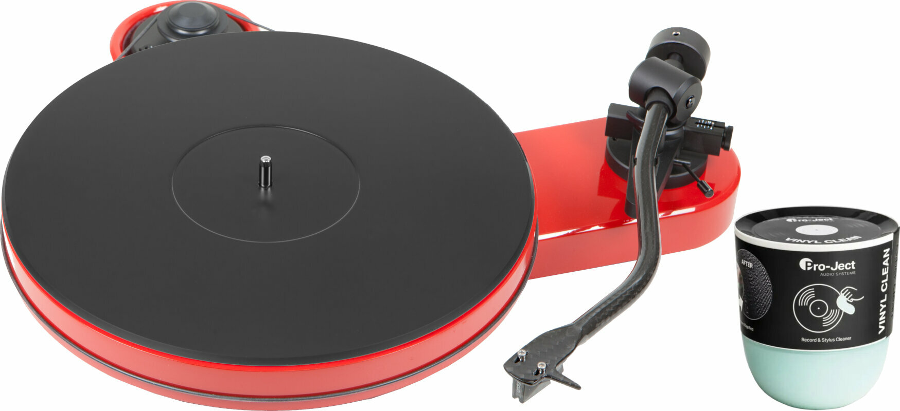 Hi-Fi Lemezjátszó Pro-Ject RPM-3 Carbon 2M Silver High SET High Gloss Red Hi-Fi Lemezjátszó