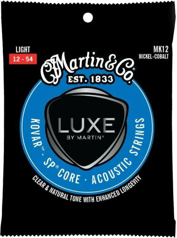 Struny do gitary akustycznej Martin Luxe Kovar Acoustic Strings 12