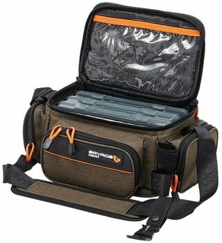 Fishing Backpack, Bag Savage Gear System Box Bag M 3 Boxes 5 Bags 20X40X29Cm 12L - 1