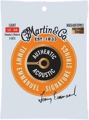 Guitar strings Martin Authentic Flexible Core 92/8 Phosphor Bronze Light 3-Pack Guitar strings