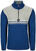 Ski T-shirt /hættetrøje Dale of Norway Lahti Mens Knit Sweater Indigo/Light Charcoal/Off White XL Jumper