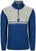 T-shirt/casaco com capuz para esqui Dale of Norway Lahti Mens Knit Sweater Indigo/Light Charcoal/Off White 2XL Ponte