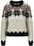 Ski-trui en T-shirt Dale of Norway Vilja Womens Knit Sweater Black/Off White/Red Rose M Trui