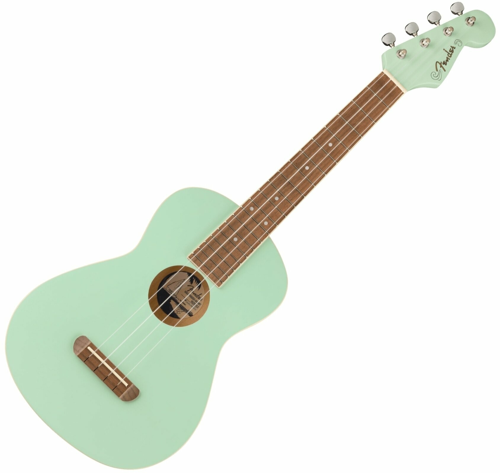 Tenor-ukuleler Fender Avalon Tenor Ukulele WN Tenor-ukuleler Surf Green