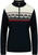 T-shirt/casaco com capuz para esqui Dale of Norway Liberg Womens Sweater Marine/Off White/Raspberry XL Ponte