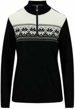 T-shirt / felpa da sci Dale of Norway Liberg Womens Sweater Black/Offwhite/Schiefer L Maglione - 1