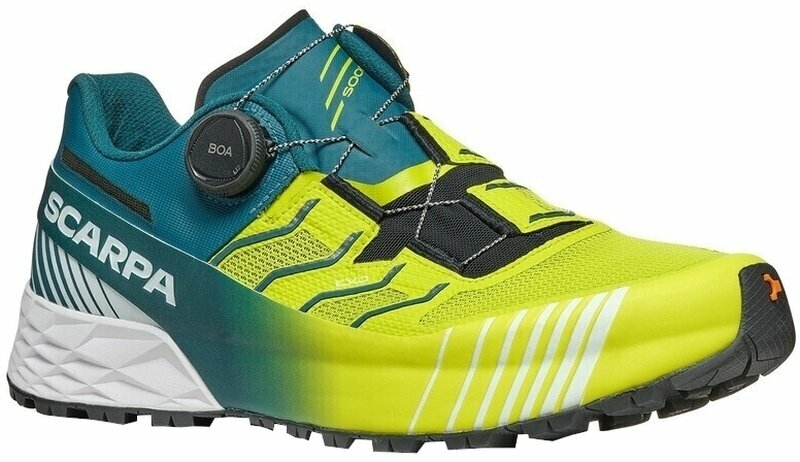 Scarpa Ribelle Run Kalibra HT Lime Green/Deep Lagoon 41 Chaussures de trail running Yellow Green male