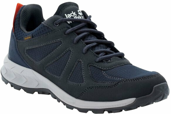 Jack Wolfskin Férfi túracipők Woodland 2 Texapore Low Dark Blue/Red 41