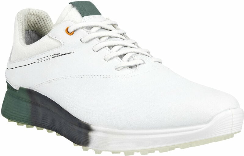 Calzado de golf para hombres Ecco S-Three Mens Golf Shoes Blanco 45