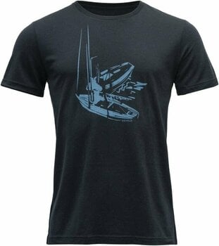 Outdoor T-Shirt Devold Straumane Merino 150 Tee Man Ink L T-Shirt - 1