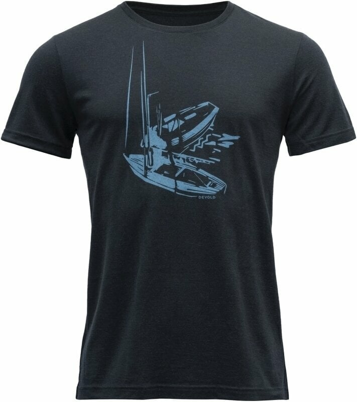 T-shirt de exterior Devold Straumane Merino 150 Tee Man Ink XL T-Shirt