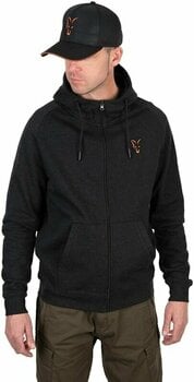 Sweatshirt Fox Sweatshirt Collection LW Hoody Black/Orange M - 1