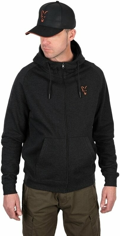 Sweatshirt Fox Sweatshirt Collection LW Hoody Black/Orange 2XL